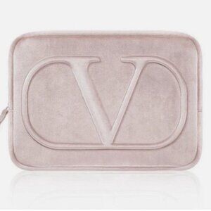 Valentino Phone pouch ,Make Up travel pouch with Wrist in Beige NEW